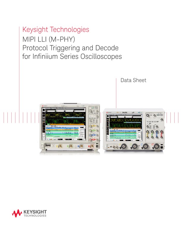 MIPI LLI (M-PHY) Protocol Triggering And Decode For Infiniium Series ...